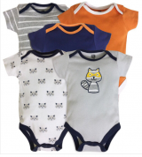 Body chíp sơ sinh cộc tay Beliti set 5 (từ 0 đến 12 tháng tuổi)